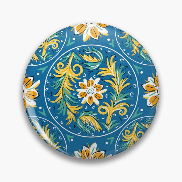 Aperçu de l'œuvre Carrelage Sicilien Bleu créée et vendue par PerlaDesignArt.