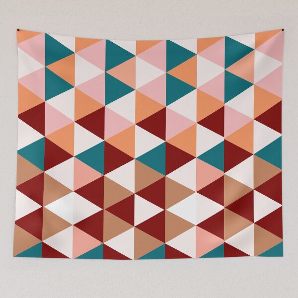 Item preview, Simple Modern Triangle Seamless Geometric Pattern, Pink designed and sold by MyArt23.