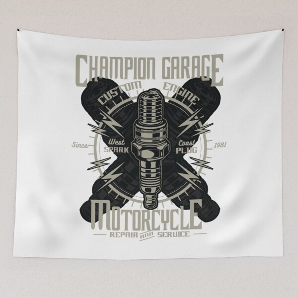 Item preview, Champion Garage Motorcycle Repair        designed and sold by BellaMostore.