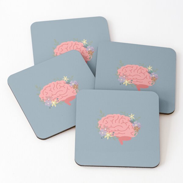 Item preview, Human brain with colorful flowers  designed and sold by Preslava Genova.