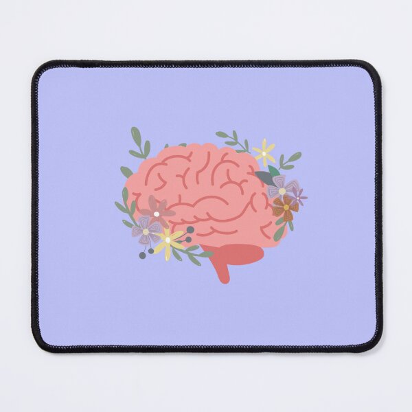 Item preview, Human brain with colorful flowers  designed and sold by Preslava Genova.