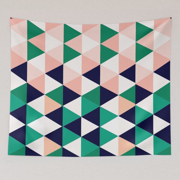 Item preview, Copy of Simple Modern Triangle Seamless Geometric Pattern, Soft Pink Green designed and sold by MyArt23.