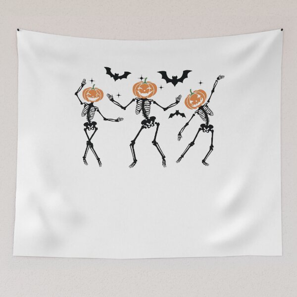Item preview, Dancing Skeletons Pumpkin Head Halloween Fun designed and sold by clothesy7.