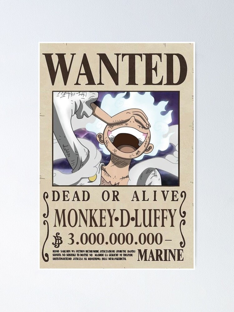 Wanted Monkey D. Luffy - One Piece - Poster / Affiche