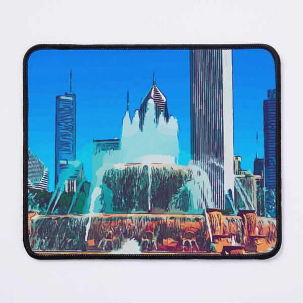 Item preview, Buckingham Fountain Chicago Illinois Color Noir designed and sold by HeatherAP.