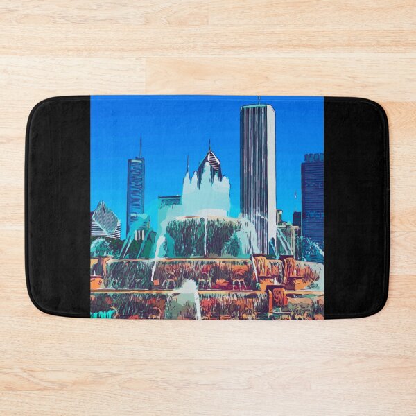 Item preview, Buckingham Fountain Chicago Illinois Color Noir designed and sold by HeatherAP.