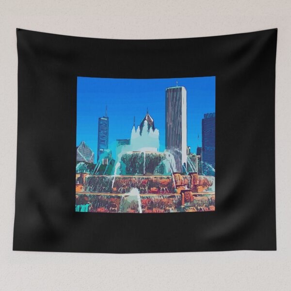 Item preview, Buckingham Fountain Chicago Illinois Color Noir designed and sold by HeatherAP.