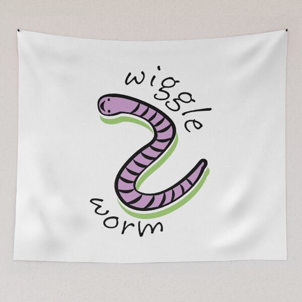 Item preview, Cute Animal Wiggle Worm  designed and sold by evisionarts.