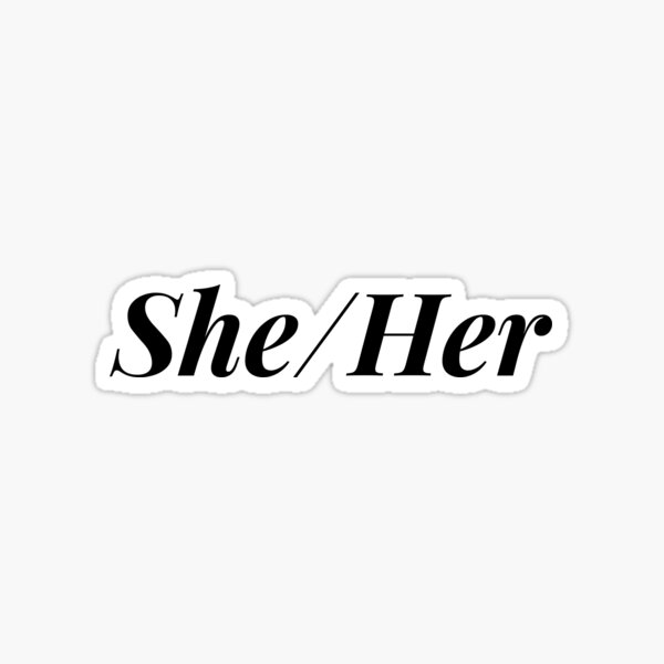 She Her Pronouns Sticker For Sale By Mood Board Redbubble 1151