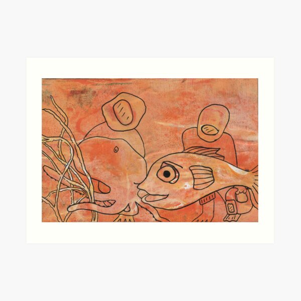 Making friends by Laila Cichos Art Print