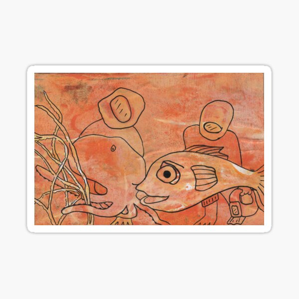 Making friends by Laila Cichos Sticker