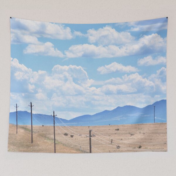Item preview, Aesthetic Power Lines Under Blue Sky designed and sold by PotluckPrints.