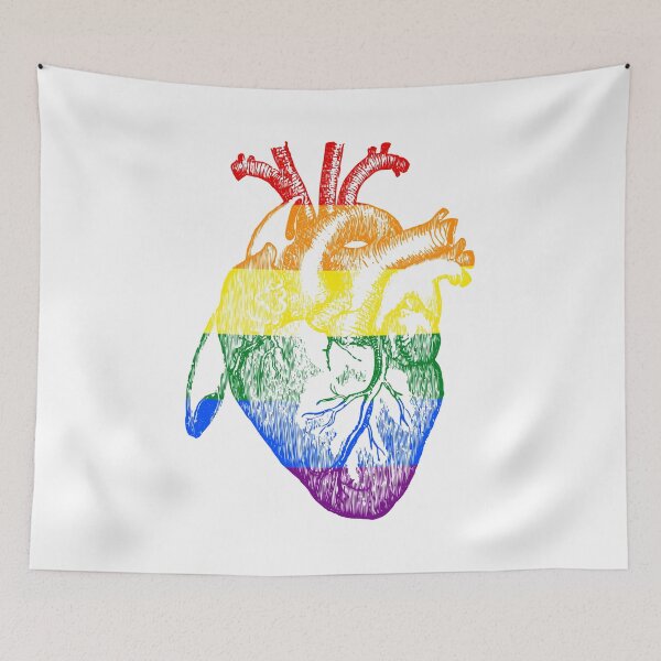 Item preview, Rainbow Heart - Gay Pride Stickers and Shirts designed and sold by itswillharris.