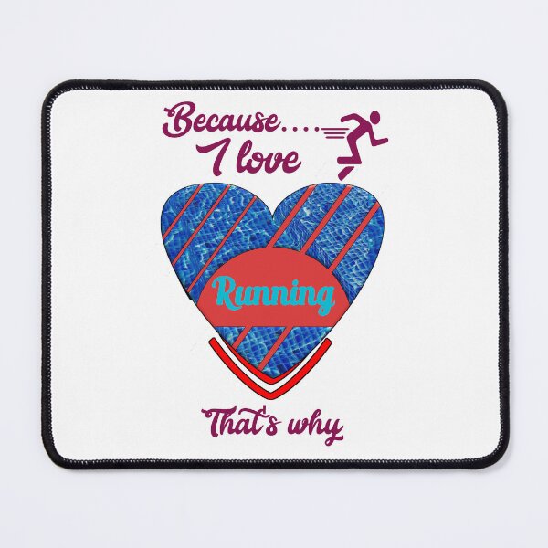 Item preview, Because I love running, that's why... designed and sold by Chakilogy.