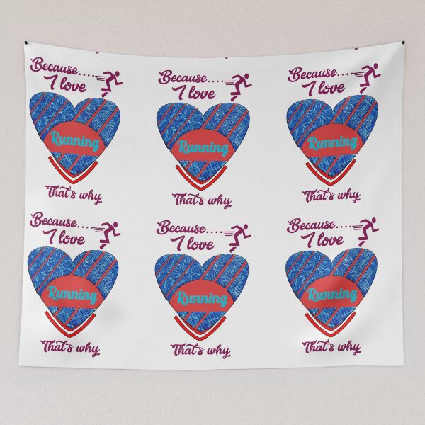 Item preview, Because I love running, that's why...  designed and sold by Chakilogy.