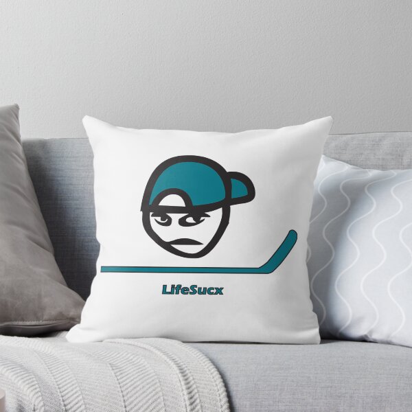 Item preview, San Jose Sharks Colors - LifeSucx Angry Guy designed and sold by LifeSucx.