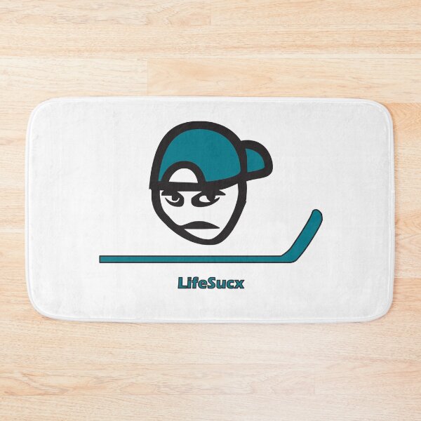 Item preview, San Jose Sharks Colors - LifeSucx Angry Guy designed and sold by LifeSucx.
