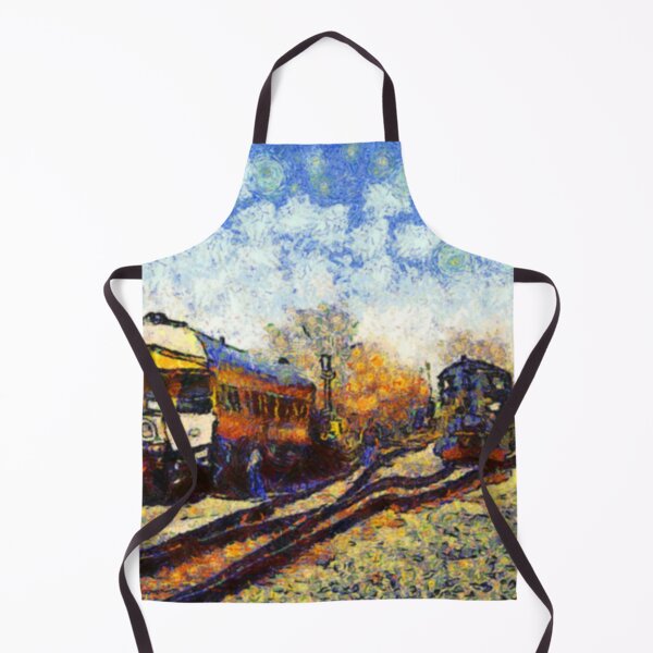 Item preview, Vincent van Gogh's Train Station digital replica designed and sold by ramazis.