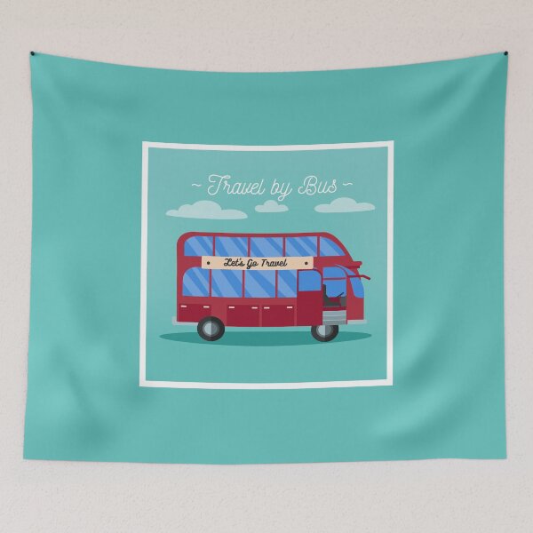 Item preview, Travel Banner. Tourism Industry. Bus Travel. Mode of Transportation. Flat Style designed and sold by ivector.
