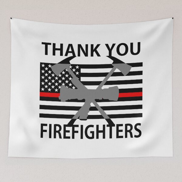 Item preview, Thank you firefighters drawing designed and sold by Blondiabshop.