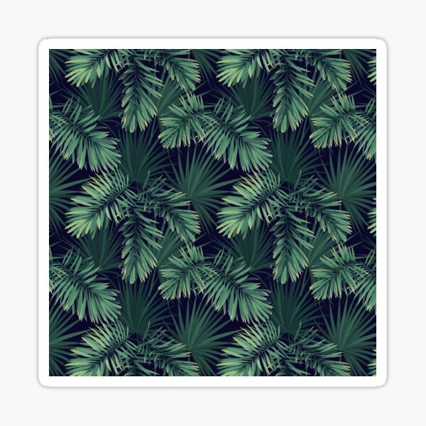 Green palms Sticker