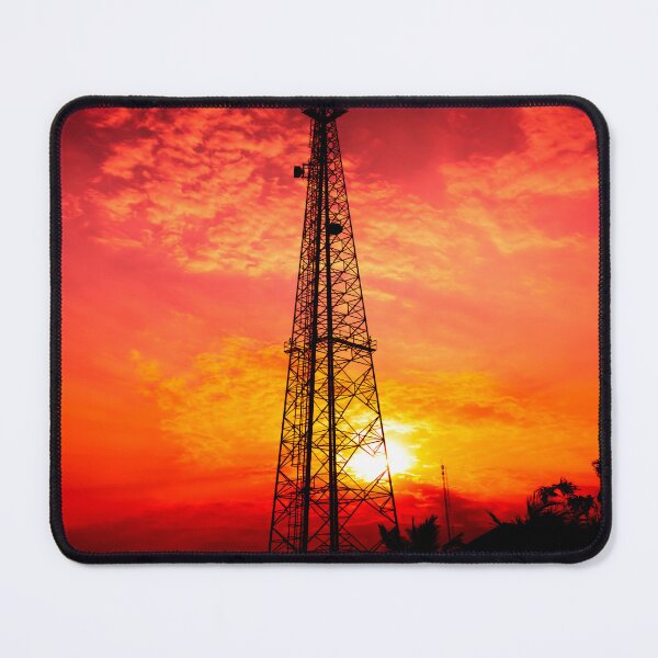 Item preview, Power Lines Under Red Sky designed and sold by PotluckPrints.