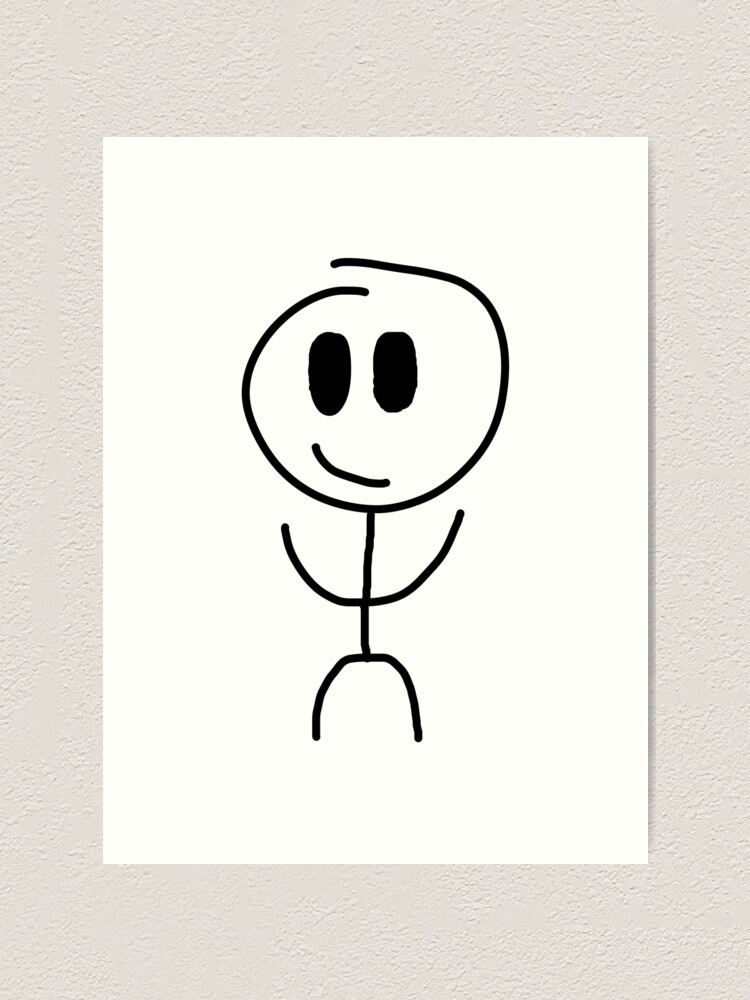 Stickman meme funny | Art Print