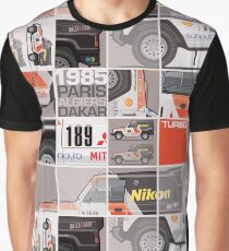 Three Diamond Pajero Turbo 1985 Rally Paris Dakar Winner Graphic T-Shirt