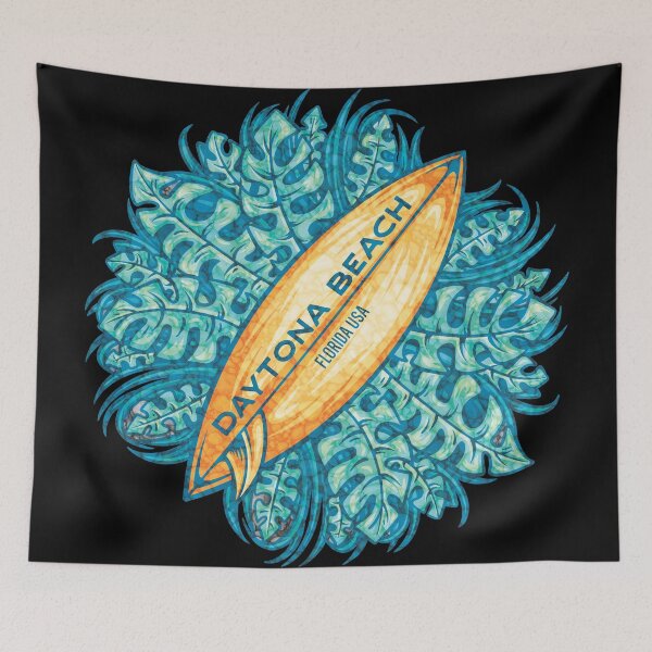 Item preview, Daytona Beach Tropical Surboard designed and sold by LanikaiBeach.