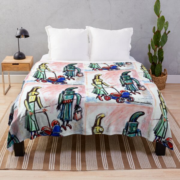 Item preview, 2 people taking baby for a walk.  a picasso influence] designed and sold by smiley100.