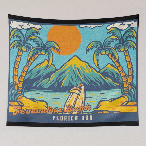 Item preview, Fernandina Beach Palm Mountains designed and sold by LanikaiBeach.