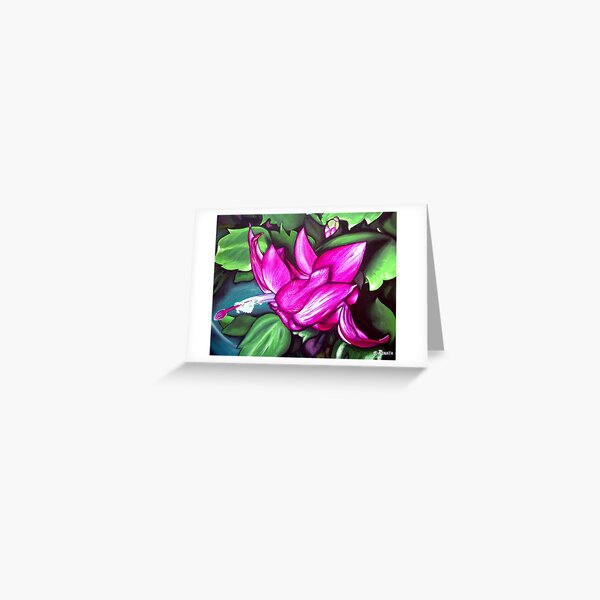 Flowering cactus Greeting Card