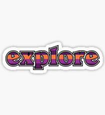 Pegatina Explora (Púrpura)