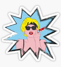 Lady Gaga Pop Art Pow! Sticker