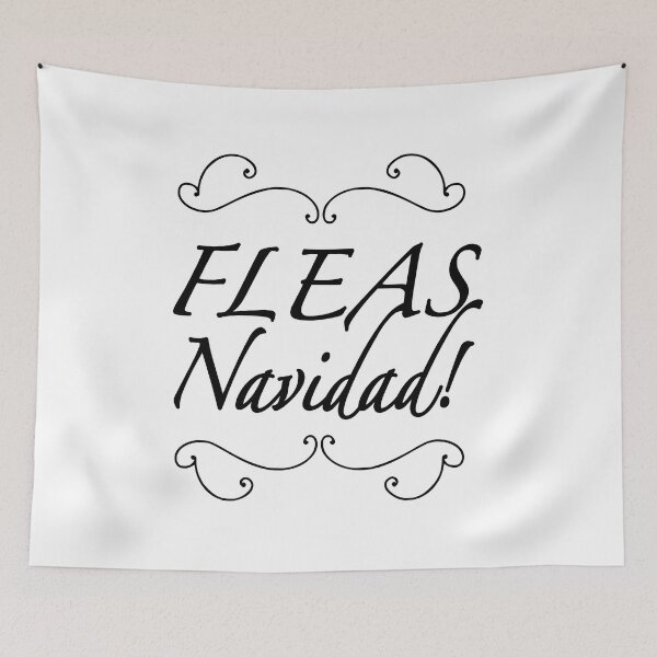 Item preview, Fleas Navidad Christmas Pet Funny Lyric Pun designed and sold by PunnyLyrics.