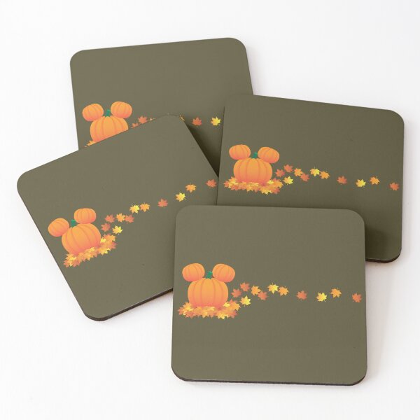 Item preview, Halloween Pumpkin with Ears Fall Leaves Autumn Scene designed and sold by flashoverstudio.