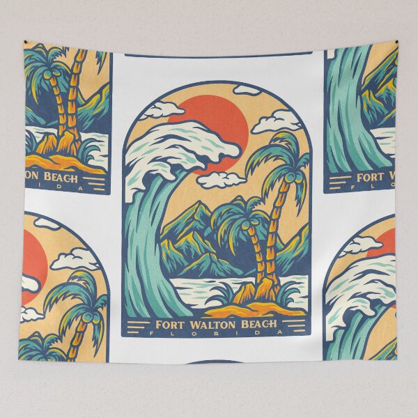 Item preview, Fort Walton Beach Palm Sun designed and sold by LanikaiBeach.