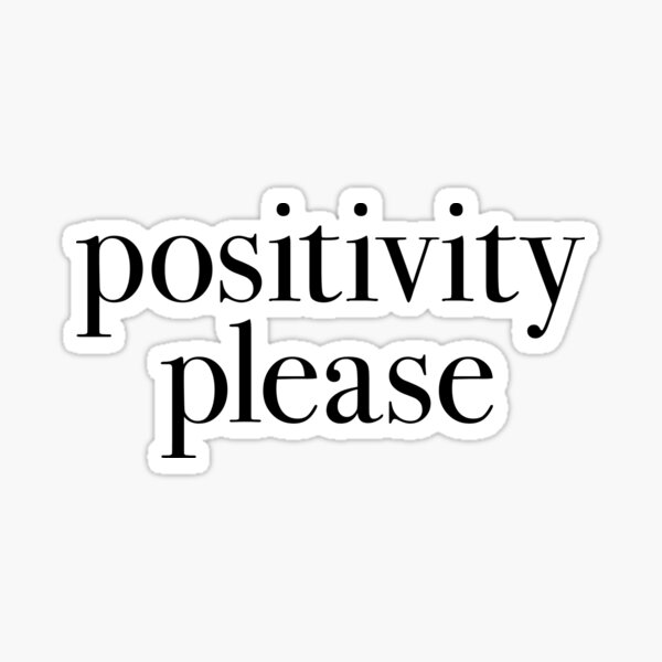 Vista previa del artículo con la obra «Positividad por favor», diseñado y vendido por Emily Erley.