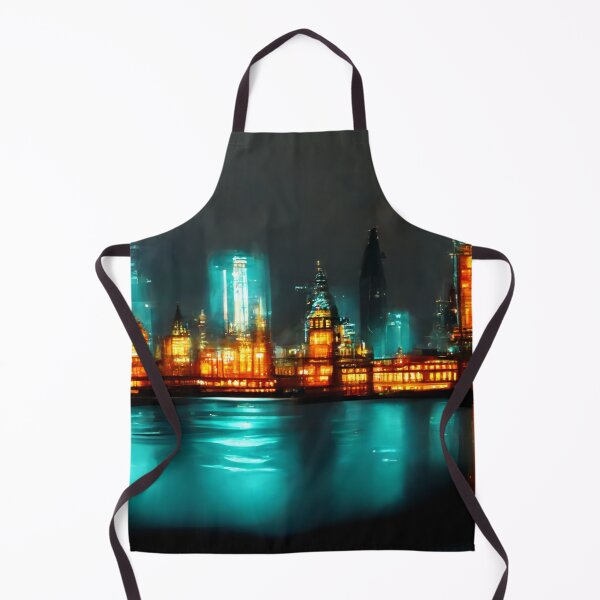 Item preview, Neon London City Skyline With Buildings In Neonlight / England designed and sold by Unwind-Art-Work.