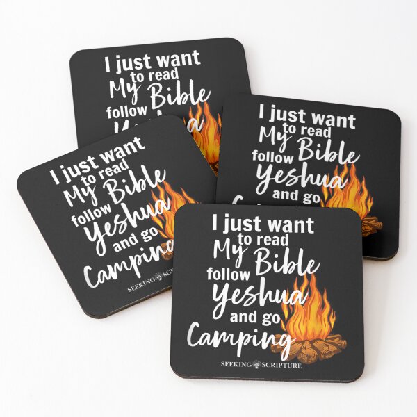 Item preview, I Just Wanna Read My Bible, follow Yeshua, and Go Camping designed and sold by Lilyimagination.