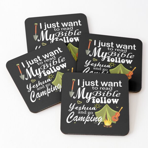 Item preview, I Just Wanna Read My Bible, follow Yeshua, and Go Camping designed and sold by Lilyimagination.