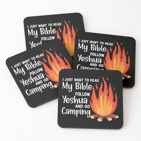 Item preview, I Just Wanna Read My Bible, follow Yeshua, and Go Camping designed and sold by Lilyimagination.