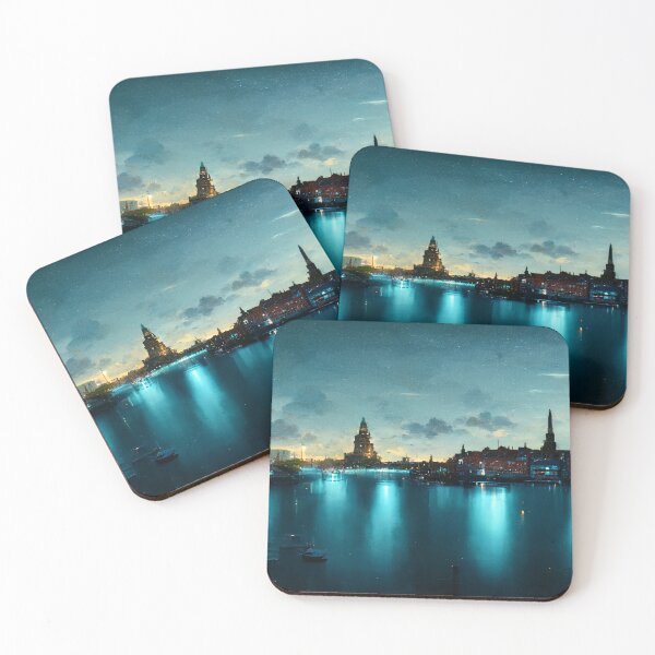 Item preview, Neon Copenhagen City Skyline Neonlight / Copenhagen,Denmark designed and sold by Unwind-Art-Work.