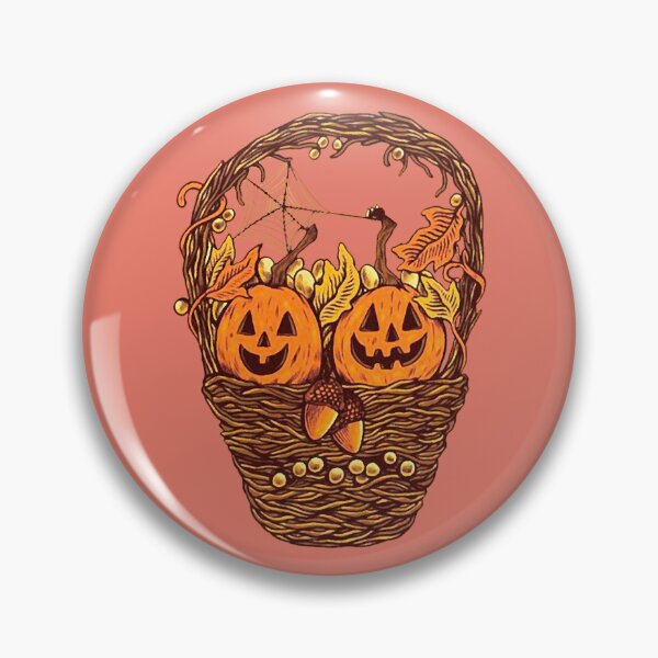 Item preview, basket with small pumpkins designed and sold by si3iy.