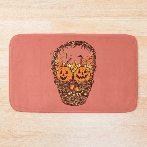 Item preview, basket with small pumpkins designed and sold by si3iy.