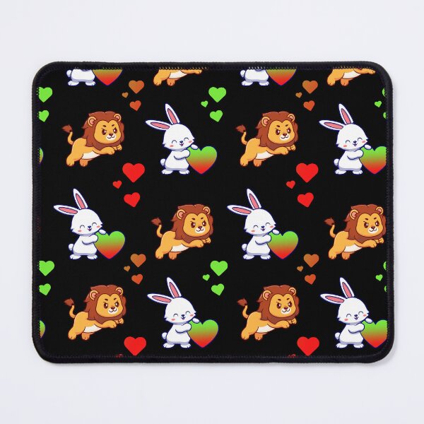 Item preview, Leo and Bunny with BJYX Love Heart Pattern Design  designed and sold by DMJPRINT.