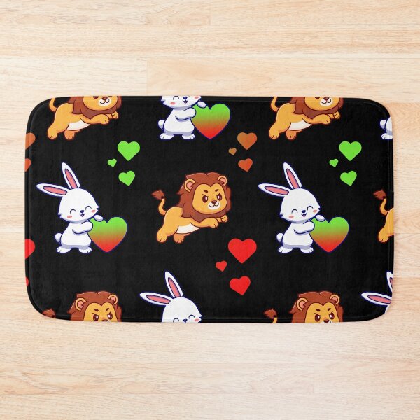 Item preview, Leo and Bunny with BJYX Love Heart Pattern Design  designed and sold by DMJPRINT.