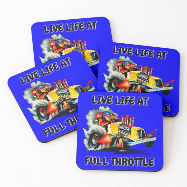 Item preview, Funny Drag Racing Saying Design Live Life At Full Throttle designed and sold by fantasticdesign.