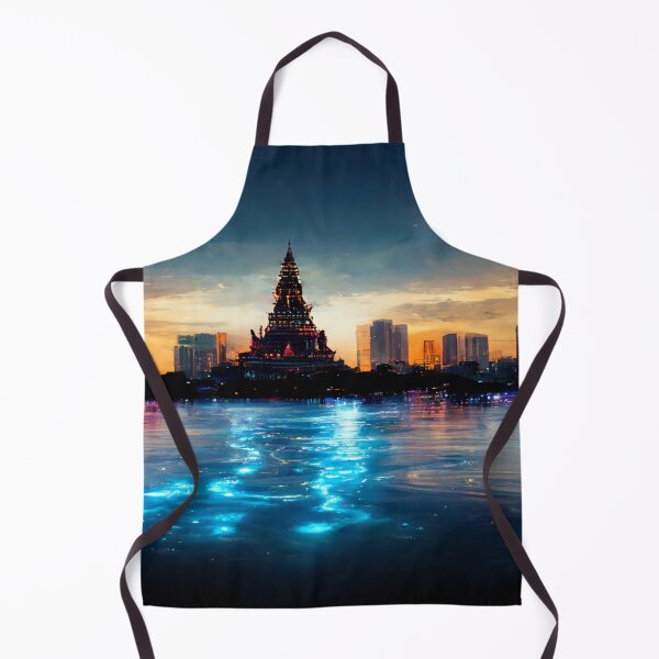 Item preview, Neon Bangkok City Skyline In Neonlight / Thailand Bangkok designed and sold by Unwind-Art-Work.