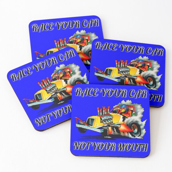 Item preview, Funny Drag Racing Saying Design Race Your Car Not Your Mouth designed and sold by fantasticdesign.